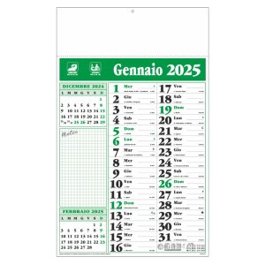 B/60VERDE                -CALENDARIO OLANDESE NOTES VERDE