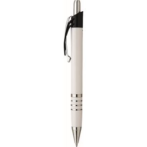 5062BIANCO               -PENNA PLASTICA PART.SILVER BIANCO
